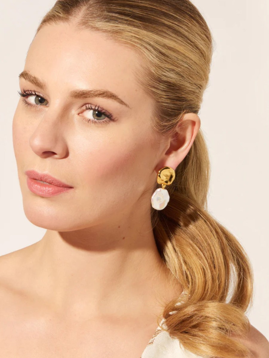 Accessories Lizzie Fortunato | Coin Reflection Earring (Clip-On) Gold