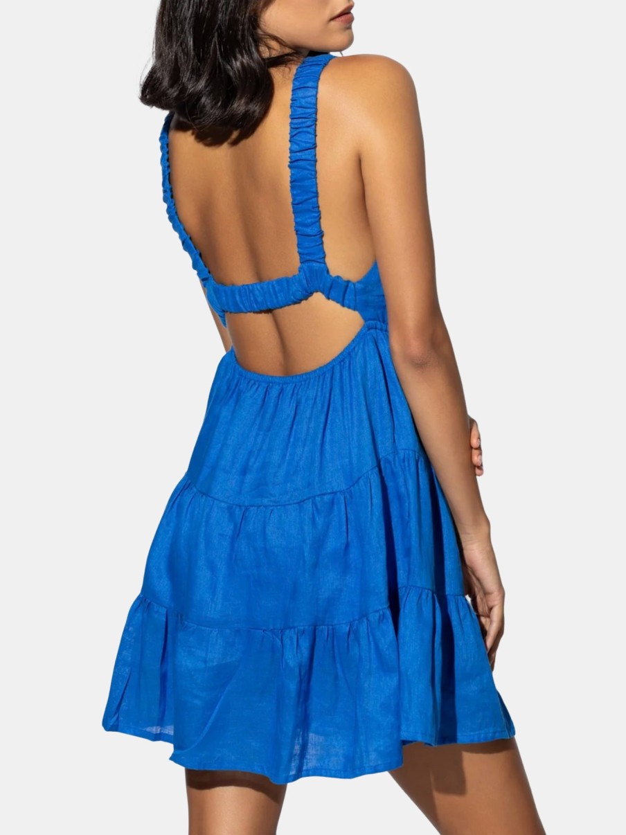 Clothing Lusana Mini | Kyra Dress Cobalt