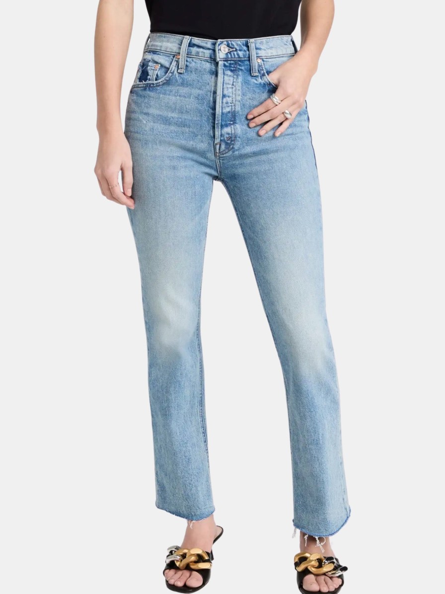 Clothing Mother Denim Denim | The Tripper Flood Fray Left In The Dust