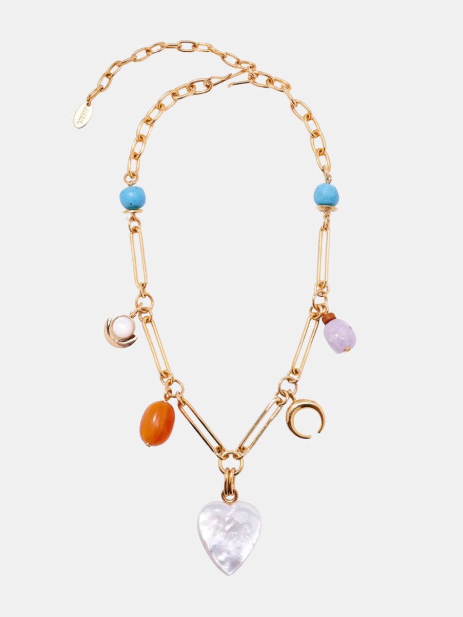 Accessories Lizzie Fortunato | Moonlight Charm Necklace Multi