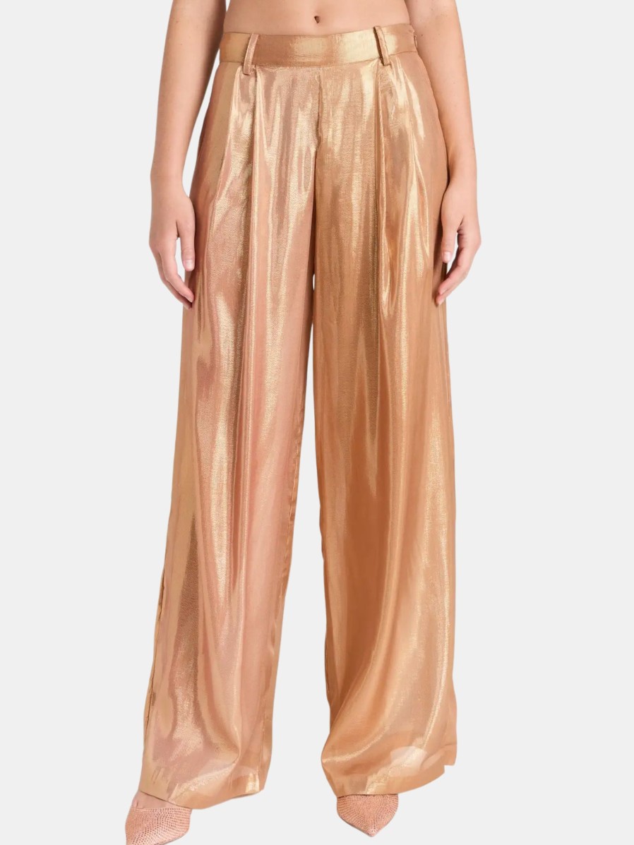 Clothing RETROFETE | Arista Pant Nude Glitter