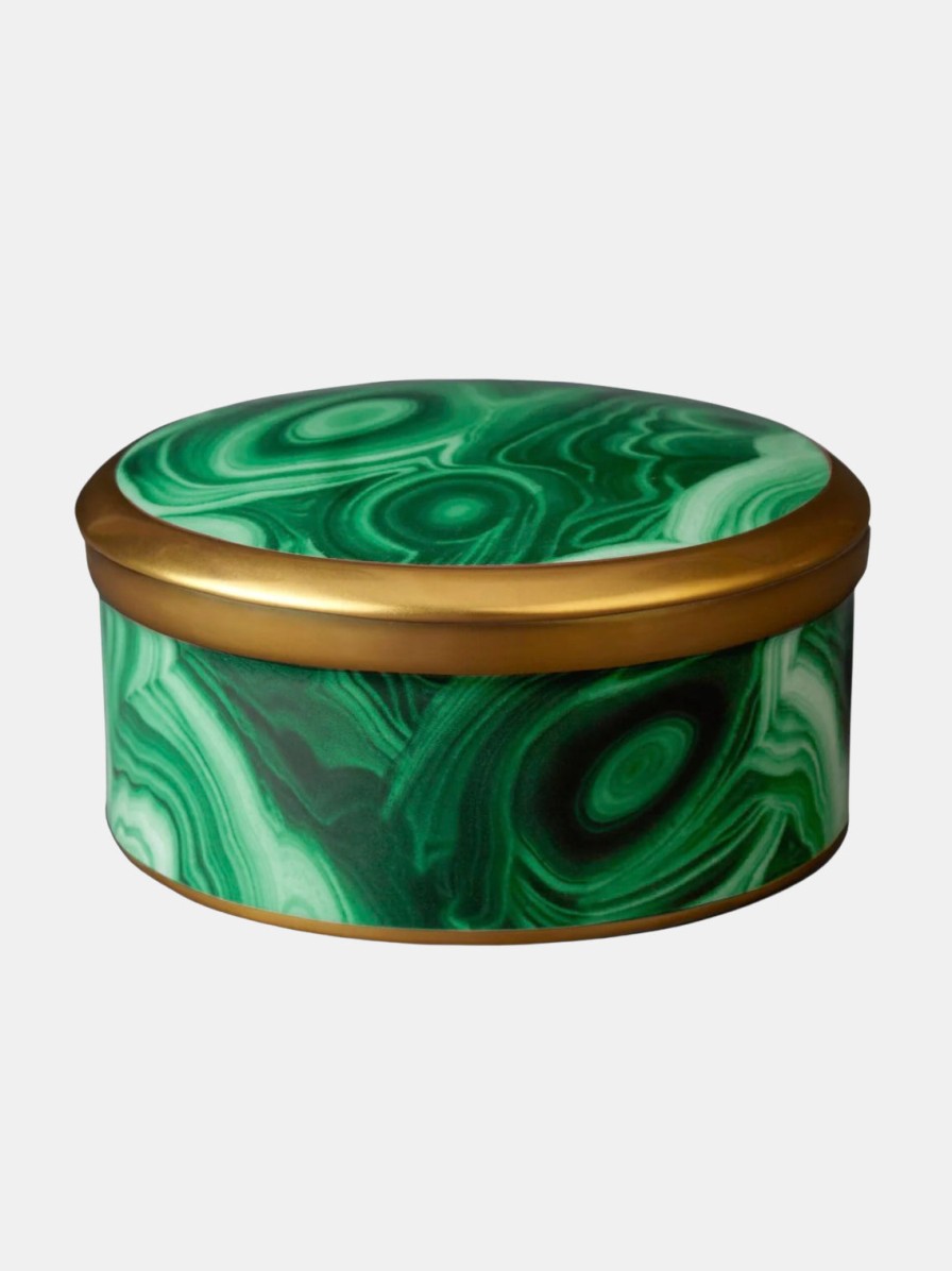Accessories LE'OBJET | Malachite Round Box
