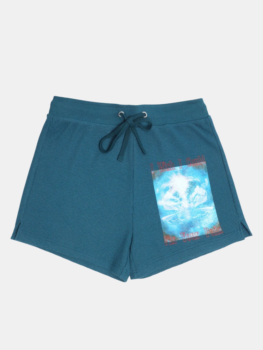 Clothing Boys Lie | Washed Up Thermal Shorts Navy