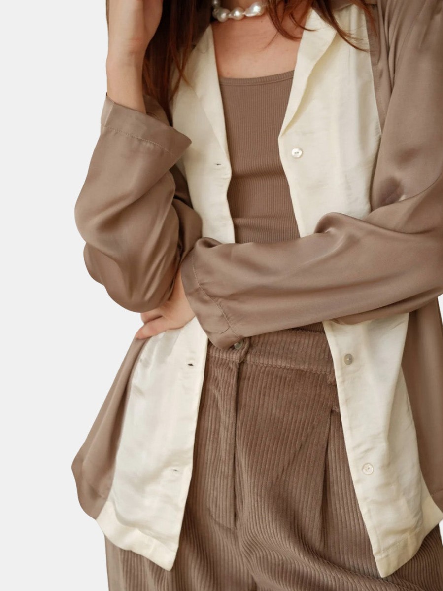 Clothing DONNI | Silky Bowling Shirt