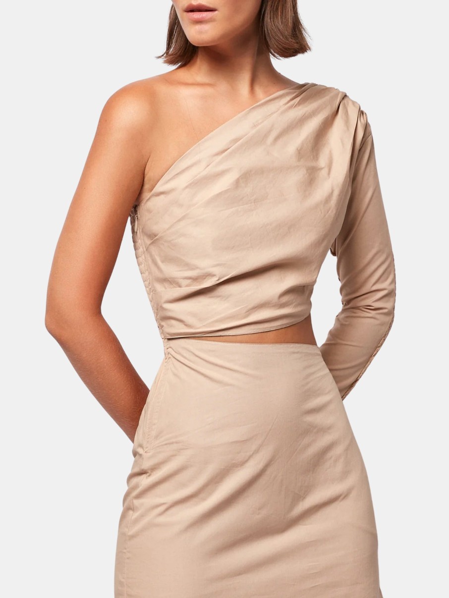 Clothing SWF Mini | Cut Out One Sleeve Mini Dress Calm