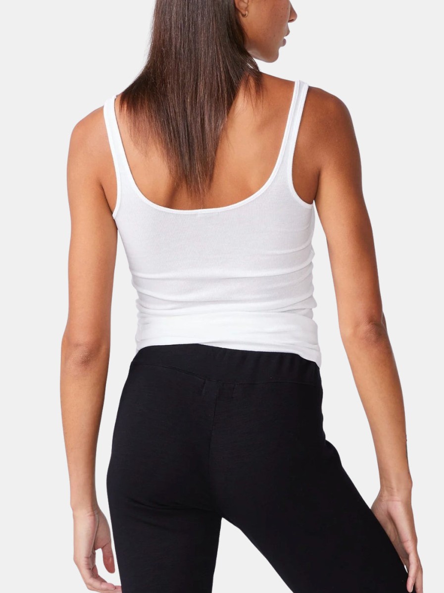 Clothing MONROW Tees | Rib Narrow Tank