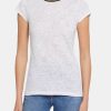 Clothing GOLDIE Tees | Gold Tipped Ringer Tee White