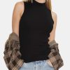 Clothing LNA Tees | Double Layer Mock Neck Sleeveless