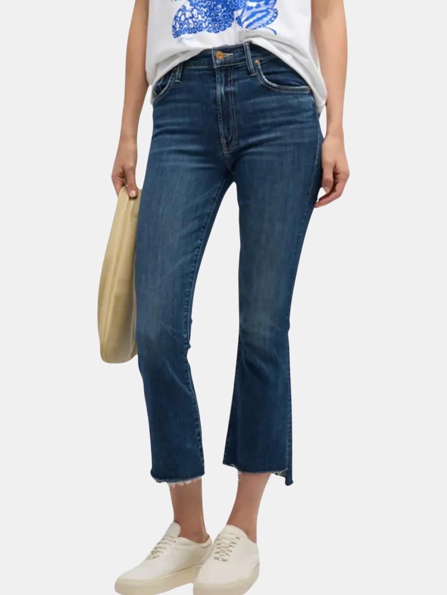 Clothing MOTHER DENIM Denim | The Insider Crop Step Fray Teaming Up
