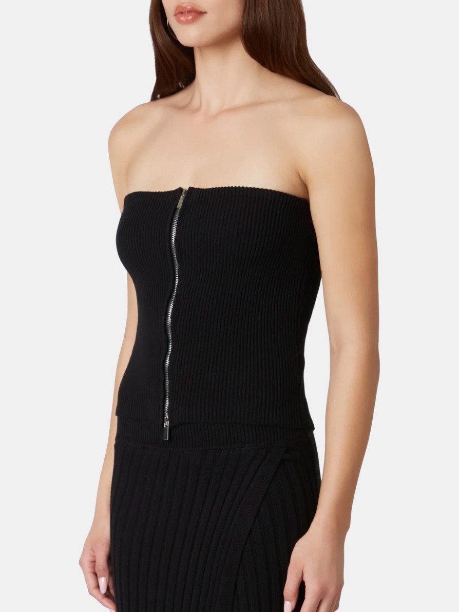 Clothing NIA | Bahar Knit Tube Top Black