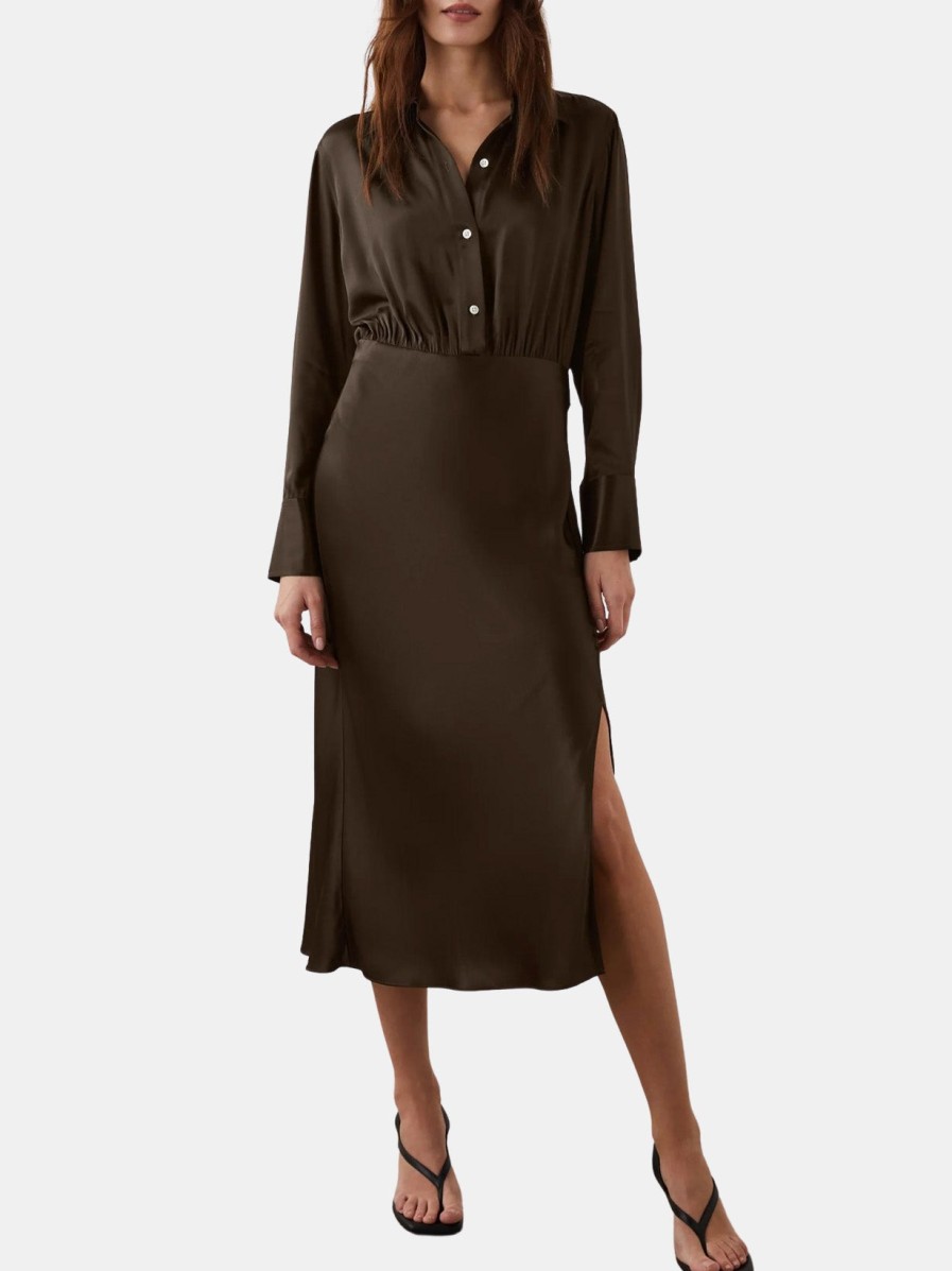 Clothing RAILS Midi | Kathleen Dress Moss