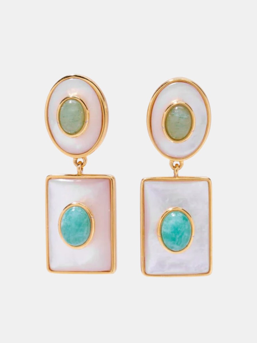 Accessories Lizzie Fortunato | Ethereal Pool Earring White