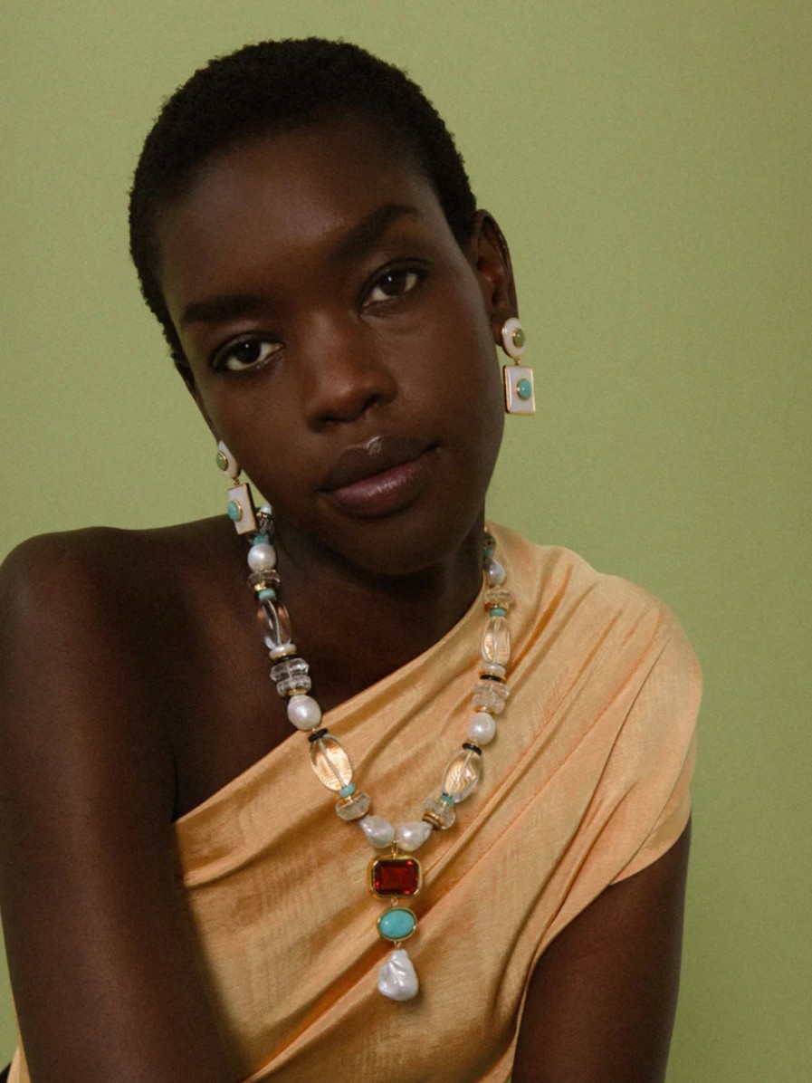 Accessories Lizzie Fortunato | Ethereal Pool Earring White