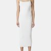 Clothing NIA Midi | Open Back Knit Dress White