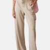 Clothing DONNI Pants | Sweater Cargo Pant Heathered Oat